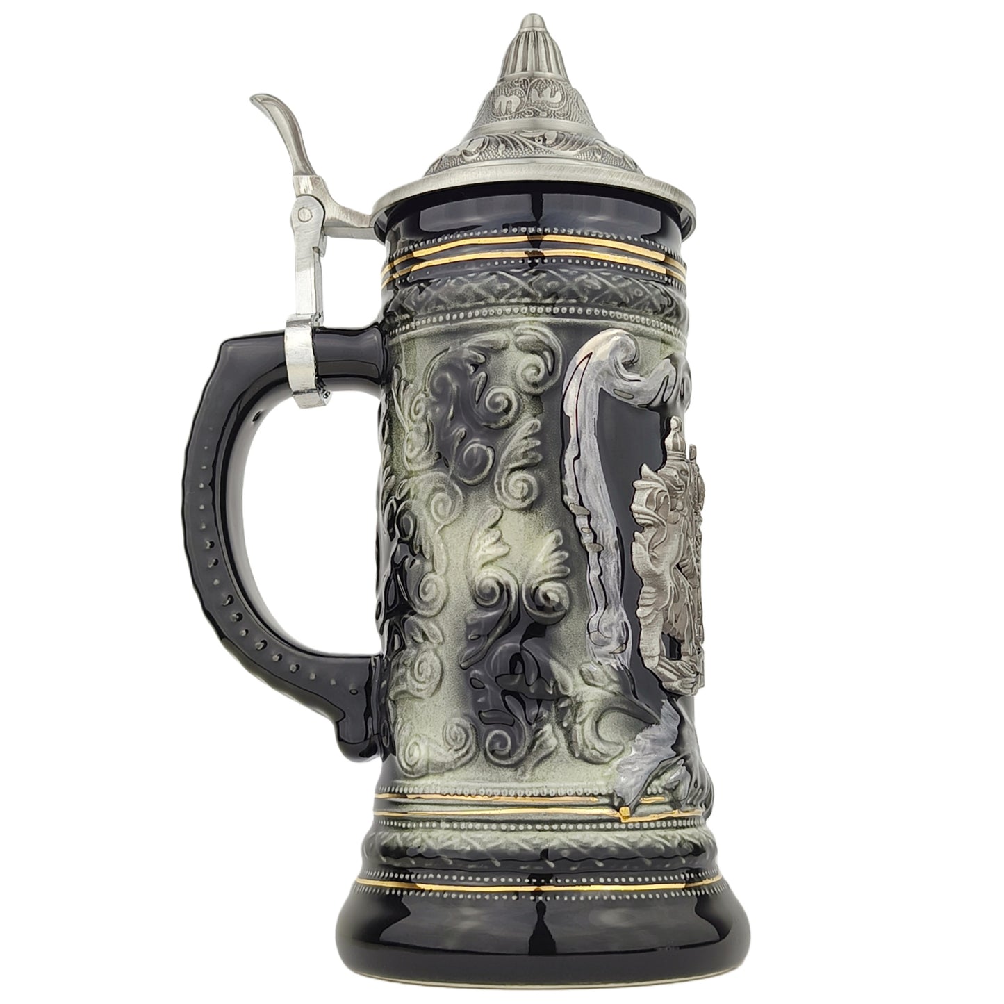 Deutschland Bierkrug mit Deckel und klassischem Design