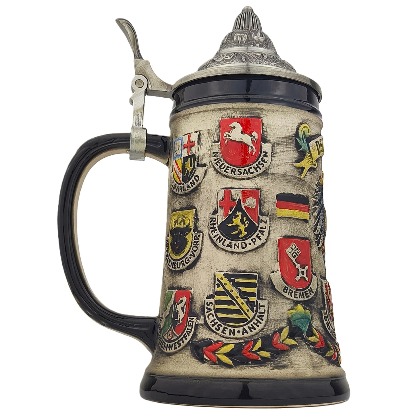 Bierkrug mit Deckel Germany Motiv Geschenkidee