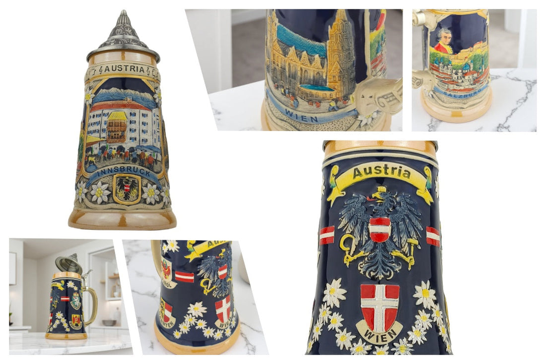 Neue Österreich-Motiv Bierkrüge jetzt erhältlich