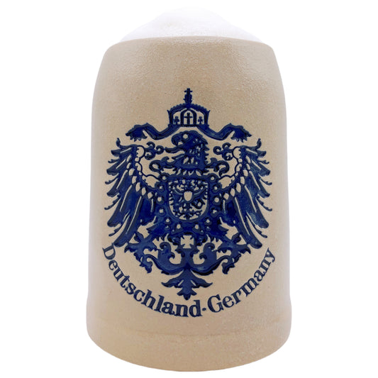 Bierkrug "Deutschland • Germany" 0,5L – Handgefertigter Steinkrug mit körniger Oberfläche