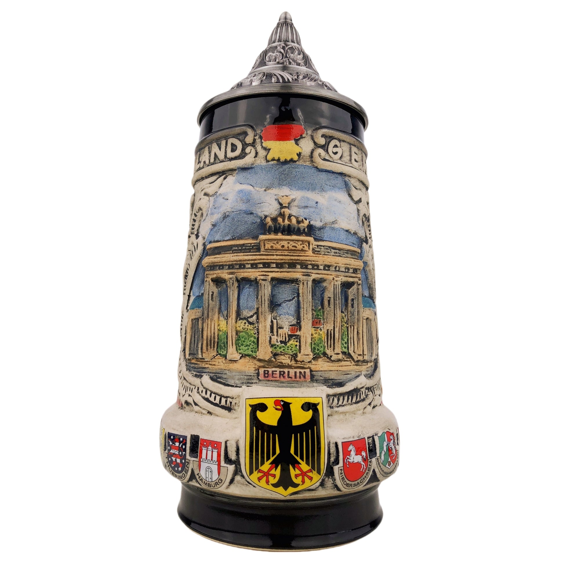 Bierkrug mit Deckel Deutschland