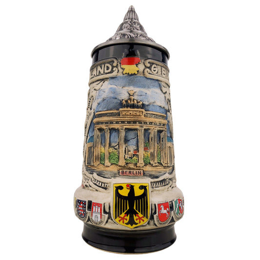 Bierkrug mit Deckel Deutschland