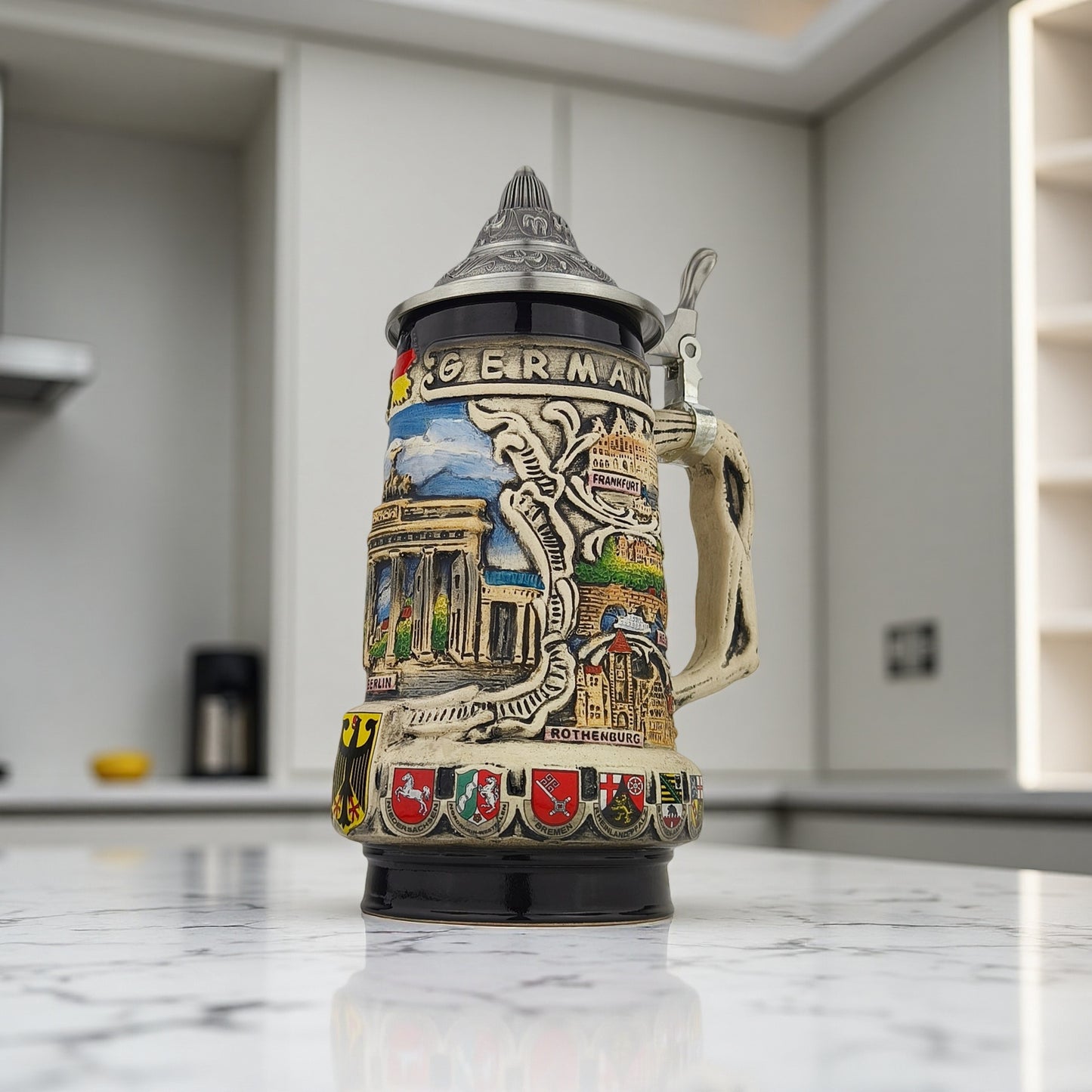 Germany Beer Stein klassisches Stadtmotiv Geschenk