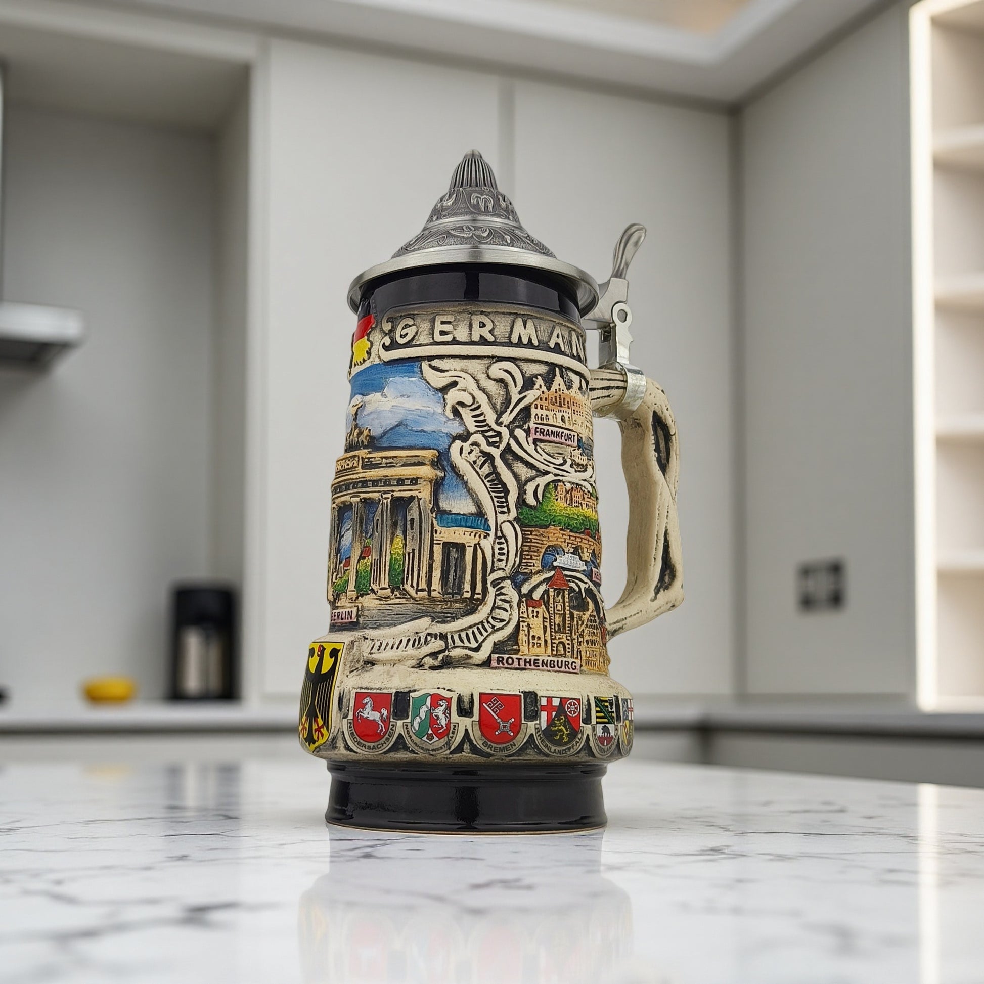 Germany Beer Stein klassisches Stadtmotiv Geschenk