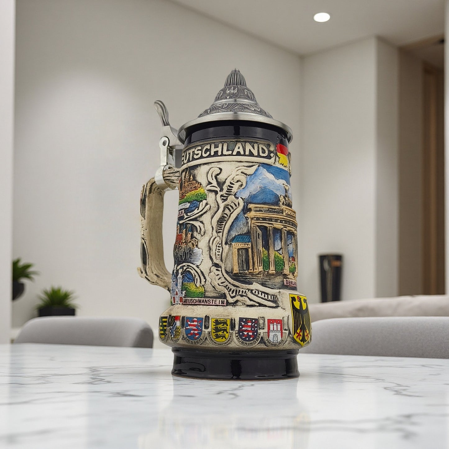 Deutschland Beer Stein Bierkrug Stadtmotiv Souvenir