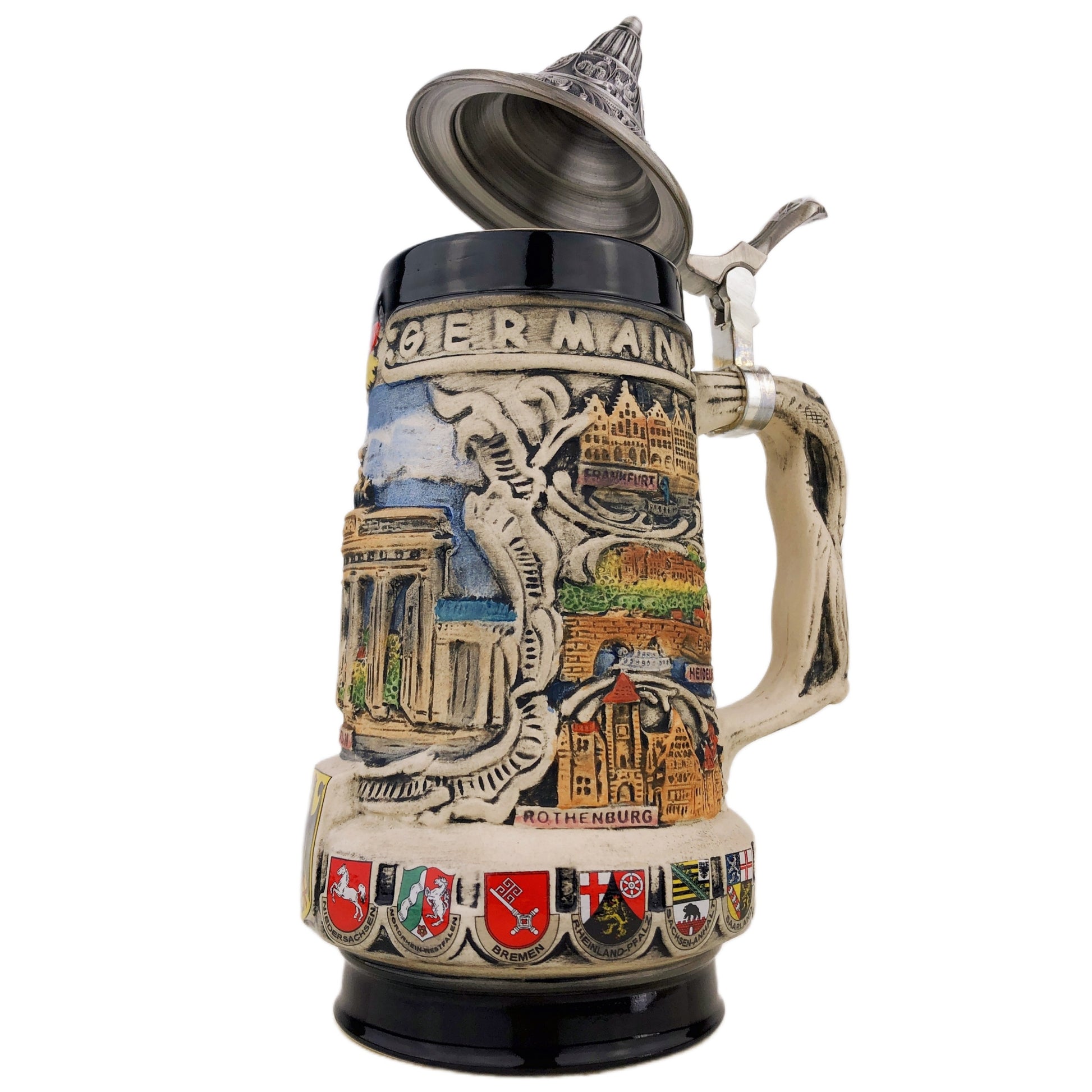 Bierkrug mit Deckel